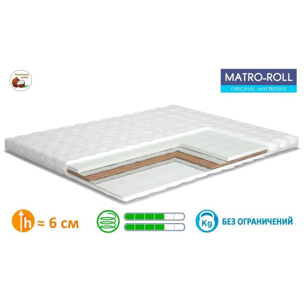 

Матрас ортопедический Matroluxe Extra Kokos Topper 120x190 см