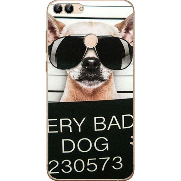 

Бампер силиконовый чехол Amstel для Huawei P Smart с картинкой Плохой пес