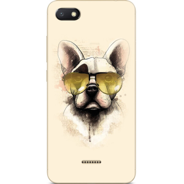

Силиконовый чехол Amstel для Xiaomi Redmi 6A с картинкой Пес в очках