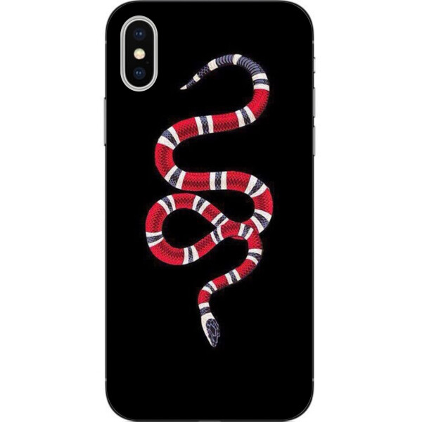 

Силиконовый чехол Amstel для Iphone Xs с картинкой Змея