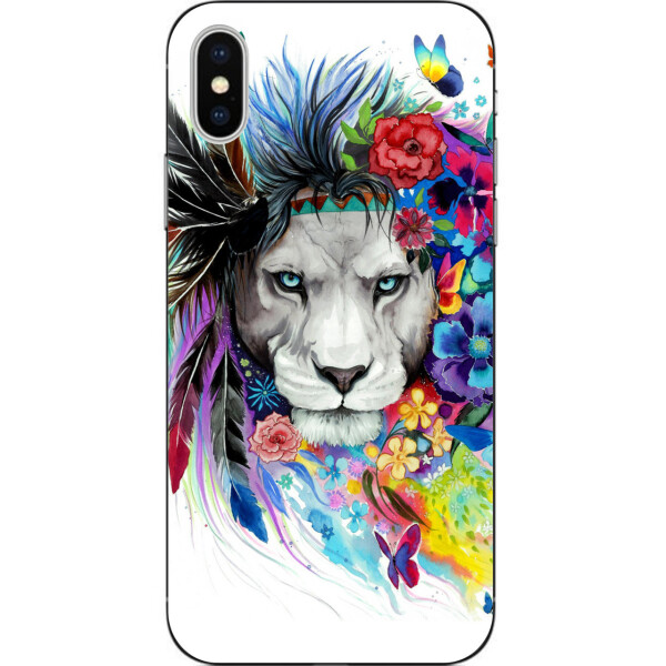 

Силиконовый чехол Amstel для Iphone Xs с картинкой Лев