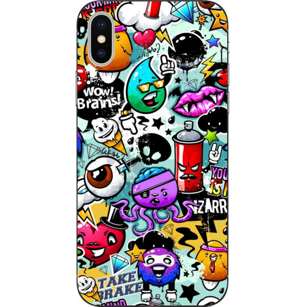 

Силиконовый чехол Amstel для Iphone Xs с картинкой Стикеры
