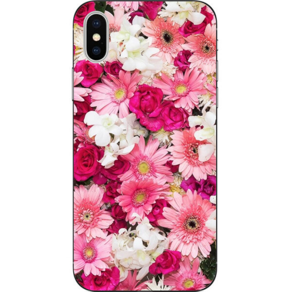 

Силиконовый чехол бампер Amstel для Iphone Xs с картинкой Нежные цветы