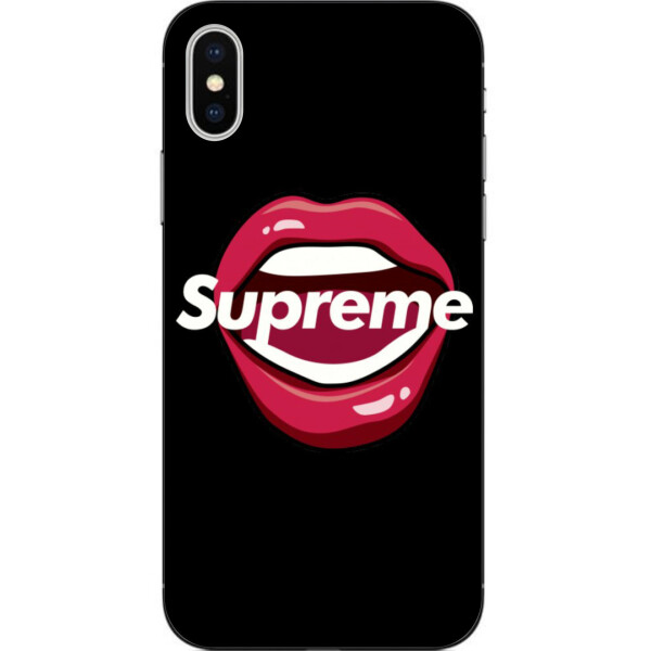 

Бампер силиконовый чехол Amstel для Iphone Xs с картинкой Губы Supreme