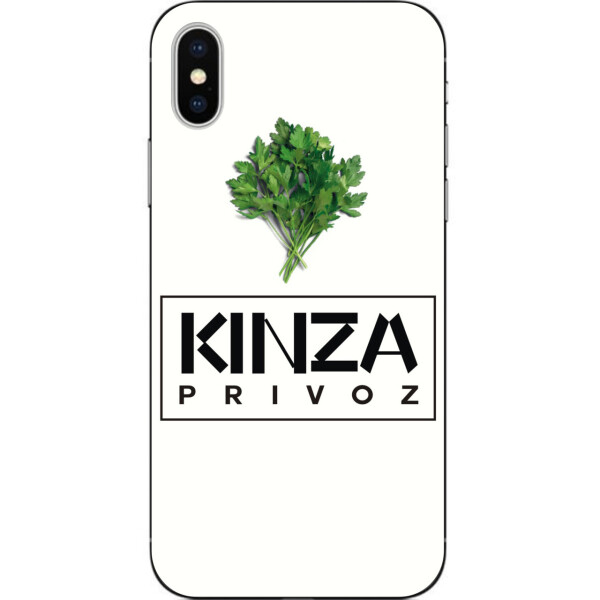 

Антибрендовый силиконовый чехол Amstel для Iphone Xs с картинкой Kinza Privoz
