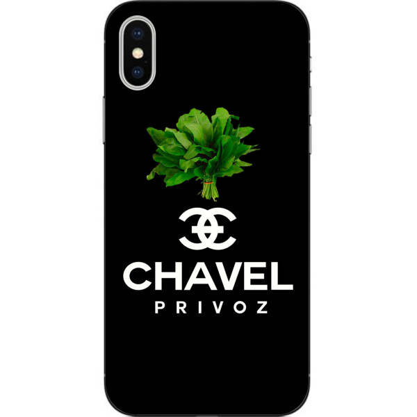 

Антибрендовый силиконовый чехол Amstel для Iphone Xs с картинкой Chavel Privoz