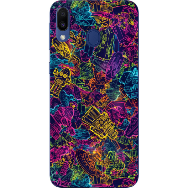 

Силиконовый чехол Amstel для Samsung Galaxy A30 2019 A305F с картинкой Роботы