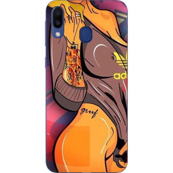 

Силиконовый чехол бампер Amstel для Samsung Galaxy A30 2019 A305F с картинкой Девушка в майке adidas