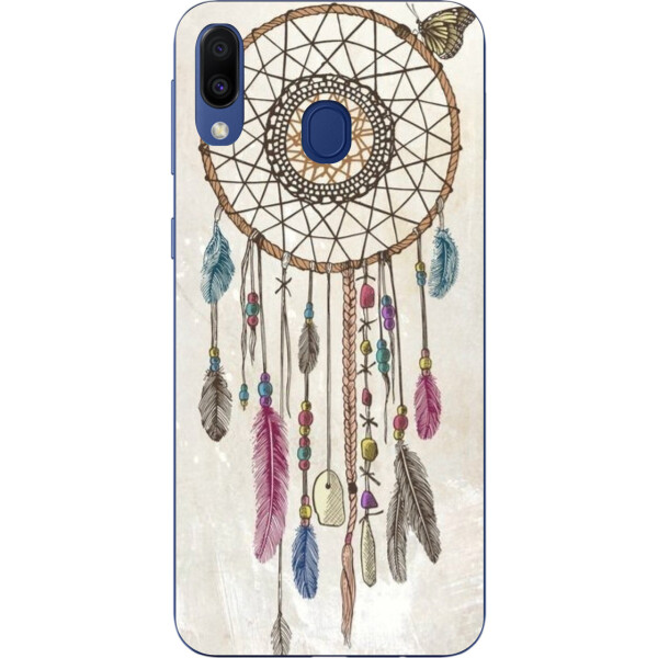 

Силиконовый чехол бампер Amstel для Samsung Galaxy A30 2019 A305F с картинкой Ловец снов с бабочкой