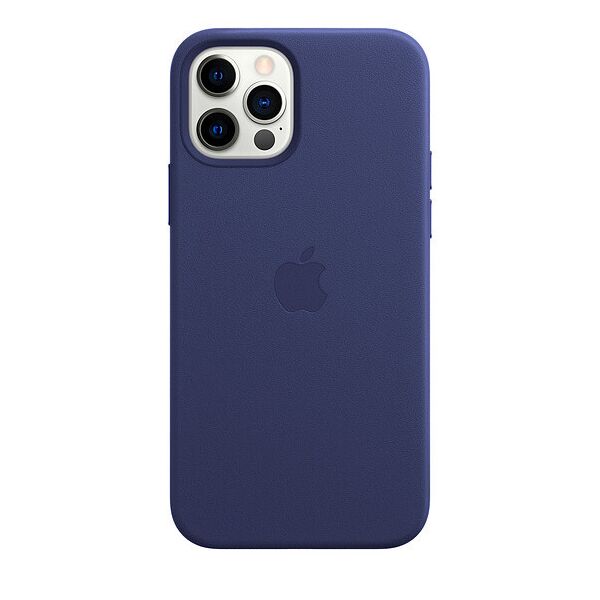 

Чехол-накладка Кожа Leather Case Full Cover для Apple iPhone 12 / 12 Pro 6.1" (midnight blue)
