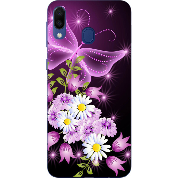 

Чехол силиконовый Amstel для Samsung Galaxy A30 2019 A305F с картинкой Бабочка сиреневая