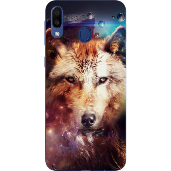 

Бампер силиконовый чехол Amstel для Samsung Galaxy A30 2019 A305F с картинкой Космический волк