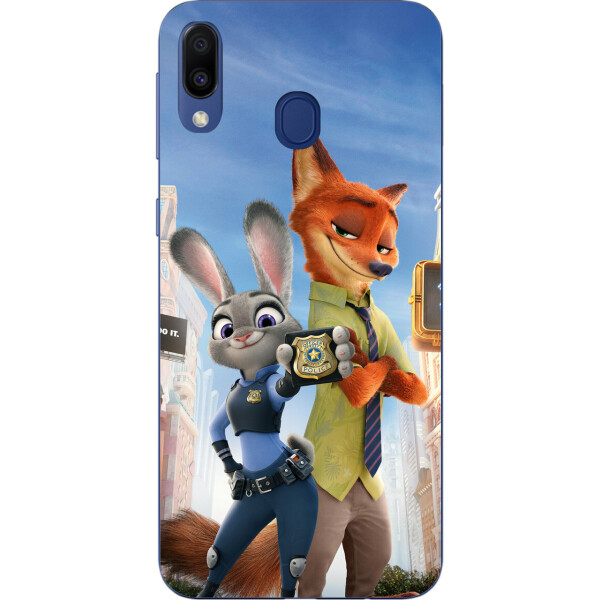

Бампер силиконовый чехол Amstel для Samsung Galaxy A30 2019 A305F с картинкой Зверополис
