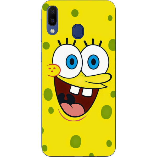 

Бампер силиконовый чехол Amstel для Samsung Galaxy A30 2019 A305F с картинкой Губка Боб