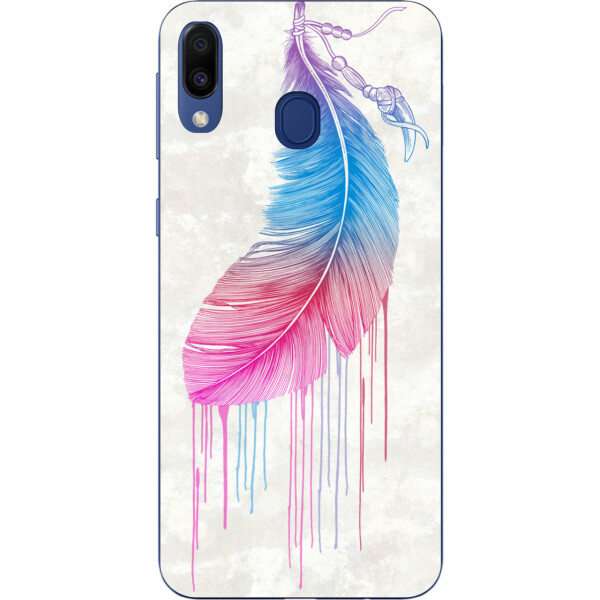 

Оригинальный чехол накладка Amstel для Samsung Galaxy A30 2019 A305F с картинкой Перо
