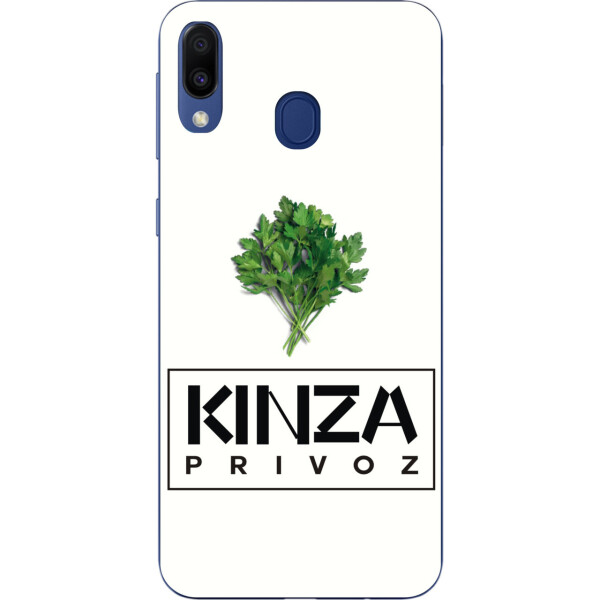 

Антибрендовый силиконовый чехол Amstel для Samsung Galaxy A30 2019 A305F с картинкой Kinza Privoz