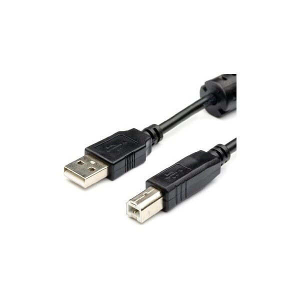 

Кабель USB-Type-B 2.0 AM/BM Atcom 1.5m ferrite core Black
