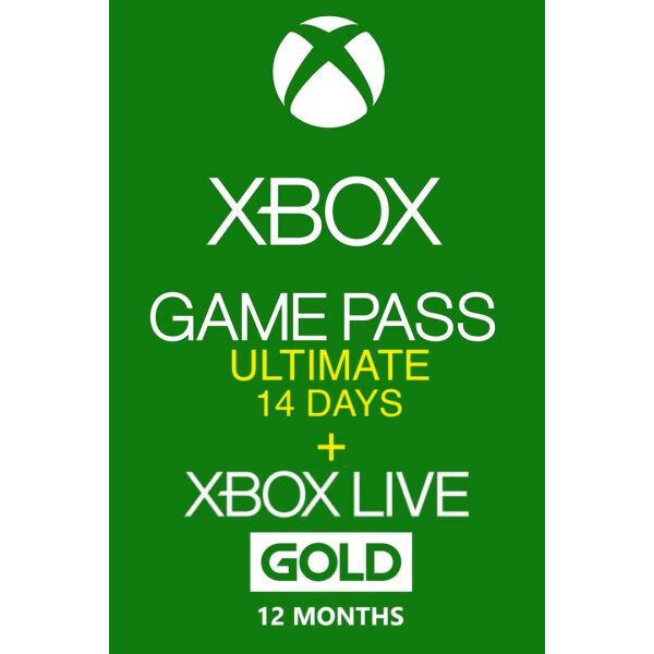 

Электронный код (Подписка) Xbox Game Pass Ultimate 14 дней + Xbox Live Gold на 12 месяцев Xbox One/Series для всех регионов и стран