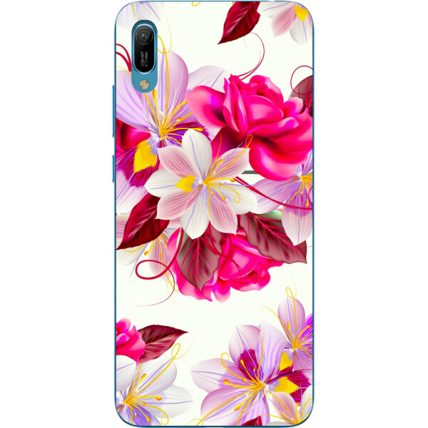 

Бампер силиконовый чехол Amstel для Huawei Y6 2019 с картинкой Яркие цветы