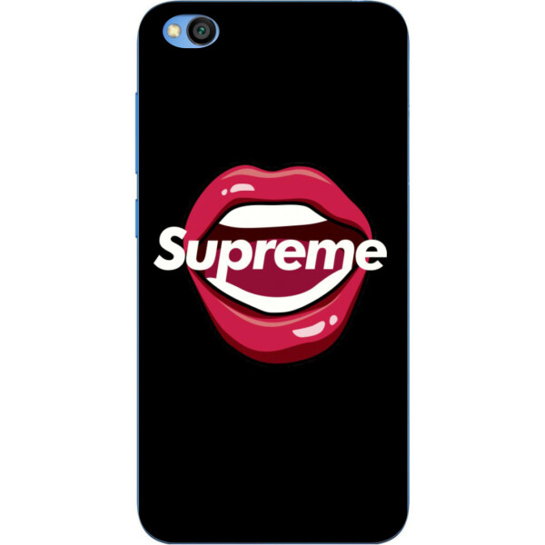 

Бампер силиконовый чехол Amstel для Xiaomi Redmi Go с картинкой Губы Supreme