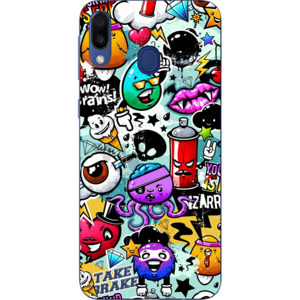 

Силиконовый чехол Amstel для Samsung Galaxy A40 2019 A405F с картинкой Стикеры