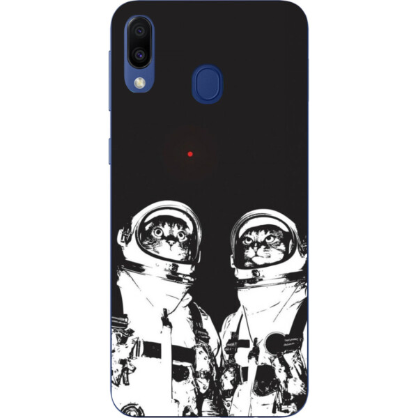 

Силиконовый чехол бампер Amstel для Samsung Galaxy A40 2019 A405F с картинкой Космонавты коты