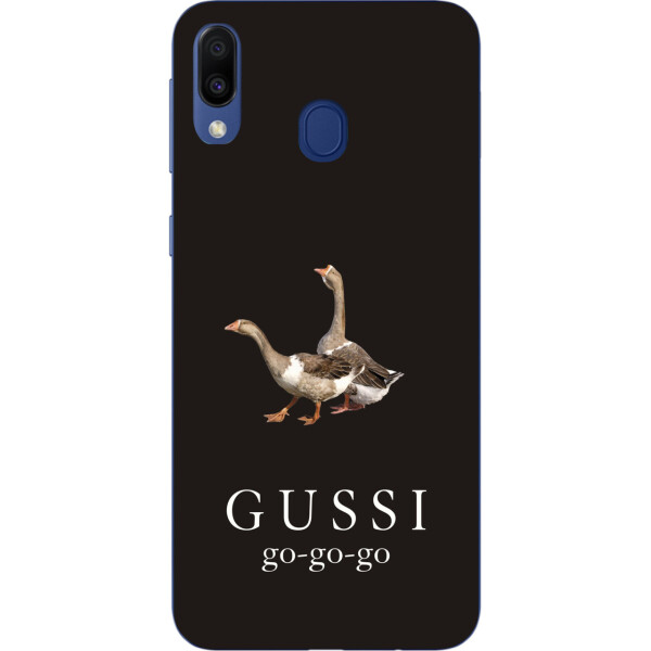 

Антибрендовый силиконовый чехол Amstel для Samsung Galaxy A40 2019 A405F с картинкой Gussi go go