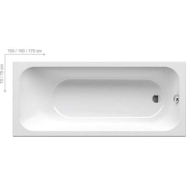 

Ванна акриловая Ravak Chrome Slim 160x70 C731300000