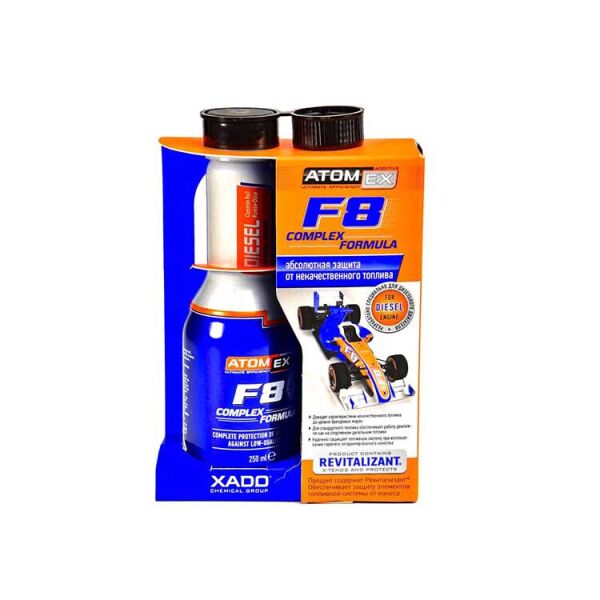 

Присадка Xado Atomex F8 Complex Formula Diesel 250 мл