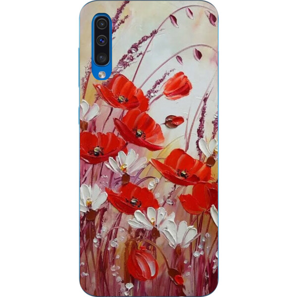 

Силиконовый чехол Amstel для Samsung Galaxy A50 2019 A505F с картинкой Маки в поле