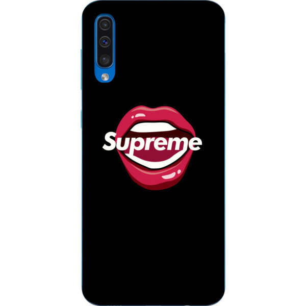 

Силиконовый чехол бампер Amstel для Samsung Galaxy A50 2019 A505F с картинкой Губы Supreme