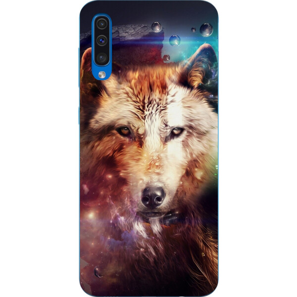 

Чехол силиконовый Amstel для Samsung Galaxy A50 2019 A505F с картинкой Космический волк