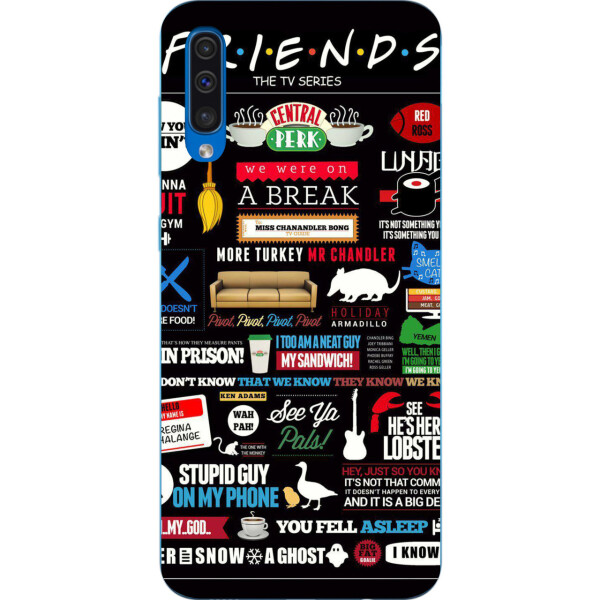 

Бампер силиконовый чехол Amstel для Samsung Galaxy A50 2019 A505F с картинкой Стикеры Friends