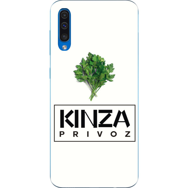

Антибрендовый силиконовый чехол Amstel для Samsung Galaxy A50 2019 A505F с картинкой Kinza Privoz
