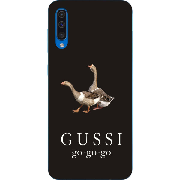 

Антибрендовый силиконовый чехол Amstel для Samsung Galaxy A50 2019 A505F с картинкой Gussi go go