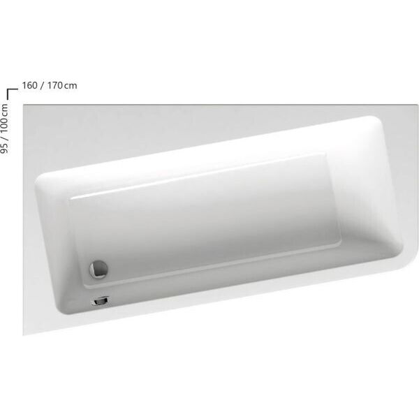 

Ванна акриловая Ravak 10° 160x95 левая C831000000
