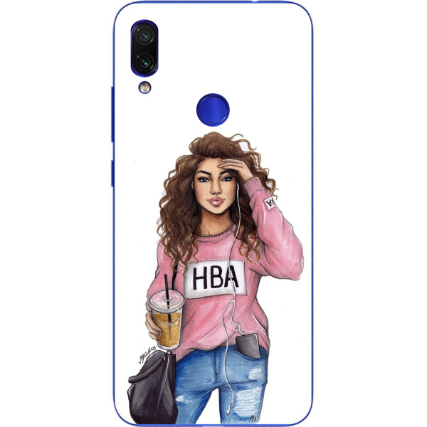 

Силиконовый чехол Amstel с рисунком для Xiaomi Redmi 7 Девушка в кофте HBA