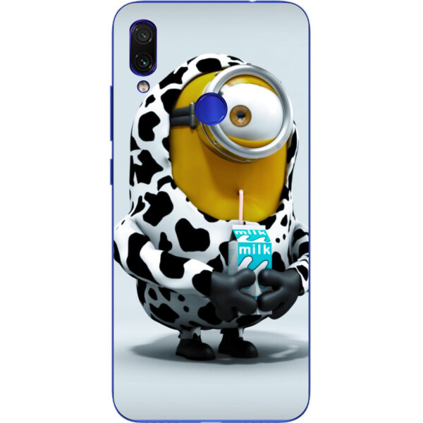 

Бампер силиконовый чехол Amstel для Xiaomi Redmi 7 с картинкой Миньон milk