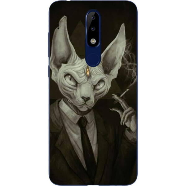 

Силиконовый чехол Amstel с рисунком для Nokia 5.1 Plus Кот в костюме