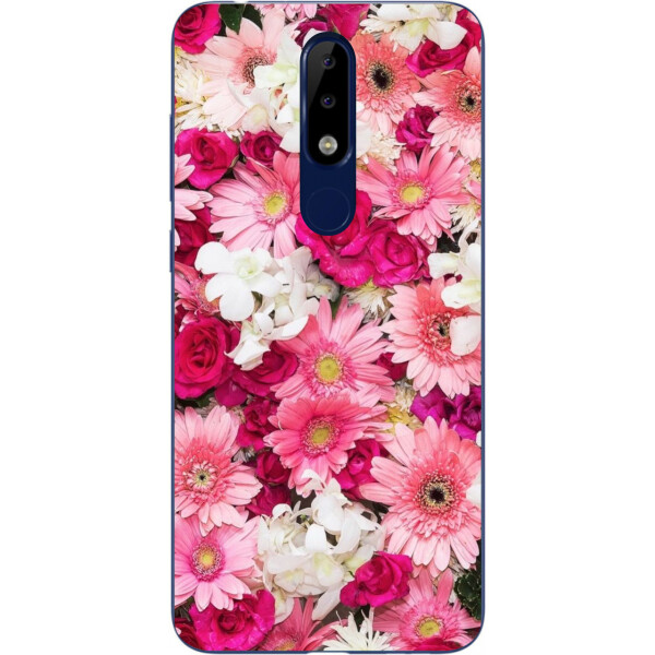

Силиконовый чехол бампер Amstel для Nokia 5.1 Plus с картинкой Нежные цветы