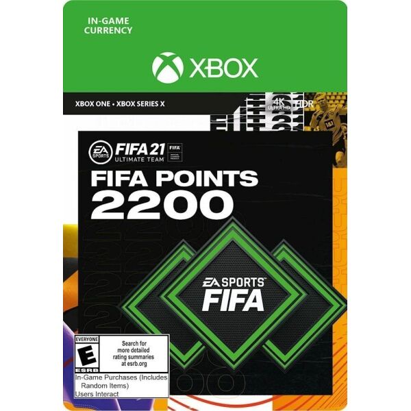

FIFA 21 - 2200 FUT Points - карта оплаты для Xbox One