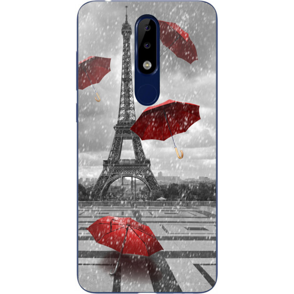 

Бампер силиконовый чехол Amstel для Nokia 5.1 Plus с картинкой Париж