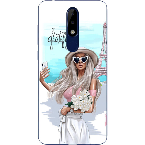 

Бампер силиконовый чехол Amstel для Nokia 5.1 Plus с картинкой Селфи