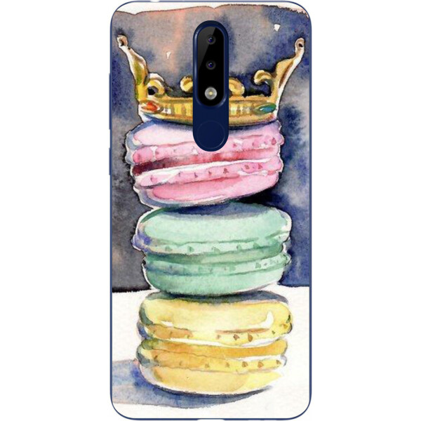 

Бампер силиконовый чехол Amstel для Nokia 5.1 Plus с картинкой Пирожное