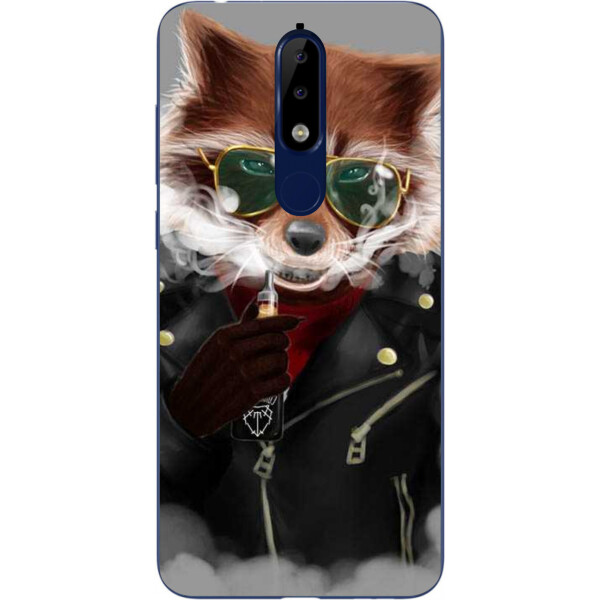 

Силиконовый чехол Amstel для Nokia 5.1 2018 с картинкой Крутой енот