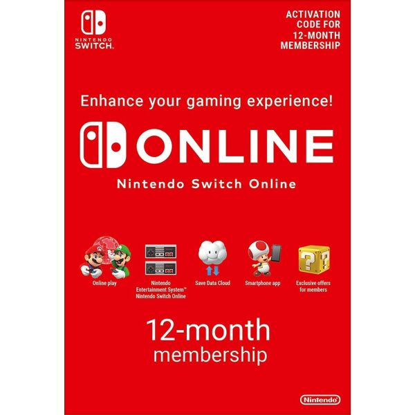 

Nintendo Switch Online Gift Card 12 месяцев США/US/USA-регион