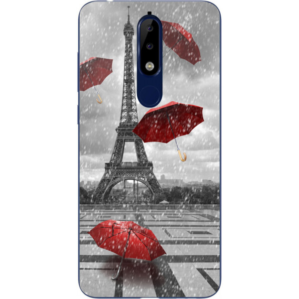

Бампер силиконовый чехол Amstel для Nokia 5.1 2018 с картинкой Париж