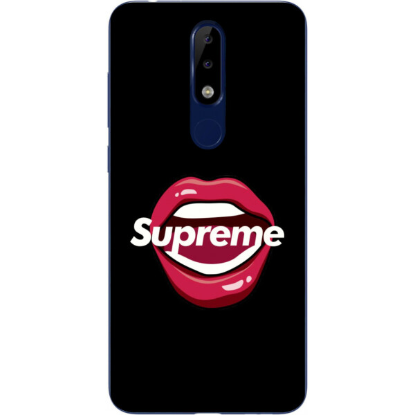 

Бампер силиконовый чехол Amstel для Nokia 5.1 2018 с картинкой Губы Supreme