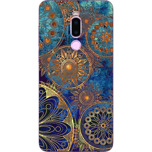

Бампер силиконовый чехол Amstel для Meizu Note 8 с картинкой Круги винтаж