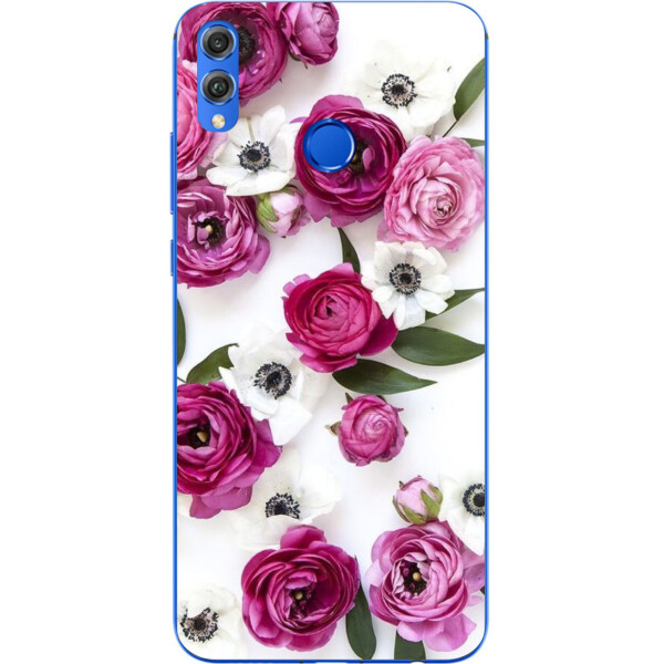 

Силиконовый чехол бампер Amstel для Huawei Y9 2019 с картинкой Цветы